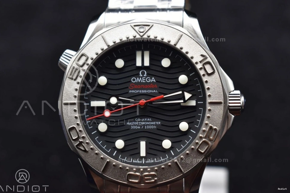 SS Diver Black VSF A8800 Seamaster On Black Dial 1:1 Bracelet Best 300M Ceramic Edition 0419